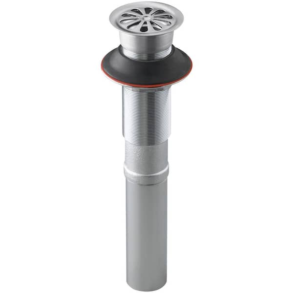 KOHLER Lavatory Grid Drain without Overflow in Brushed Chrome