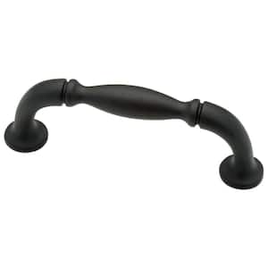 Mission 2-1/2 in. (64 mm) Traditional Matte Black Cabinet Drawer Pull
