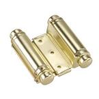 5-13/16 in. x 3-3/4 in. Brass Self Closing Double Action Hinge (2-Pack)