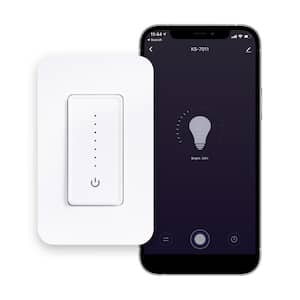 Smart Lighting Touch/Slide Dimmer Switch Remote Control, Works with Alexa and Google Home Assistant No Hub Required