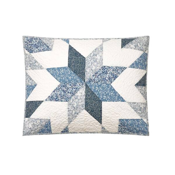 MODERN HEIRLOOM Bright Star 2-Piece Blue Patchwork Cotton Twin