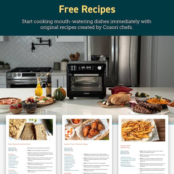 COSORI Air Fryer Toaster Oven Combo Cookbook for Beginners: 1000