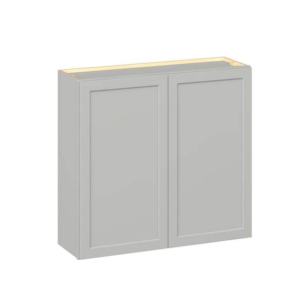Emerson Whisper Gray Wall 2-Door Ready to Assemble Kitchen Cabinet (39 in. W x 36 in. H x 12 in. D)