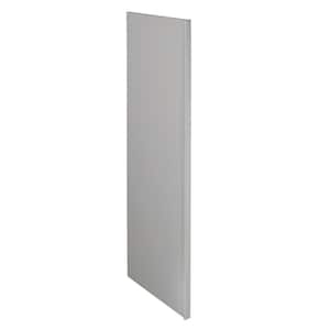 Tremont Pearl Gray Painted Plywood Shaker Assembled Kitchen Cabinet Refrigerator End Panel 24 in W x 1.5 in D x 96 in H