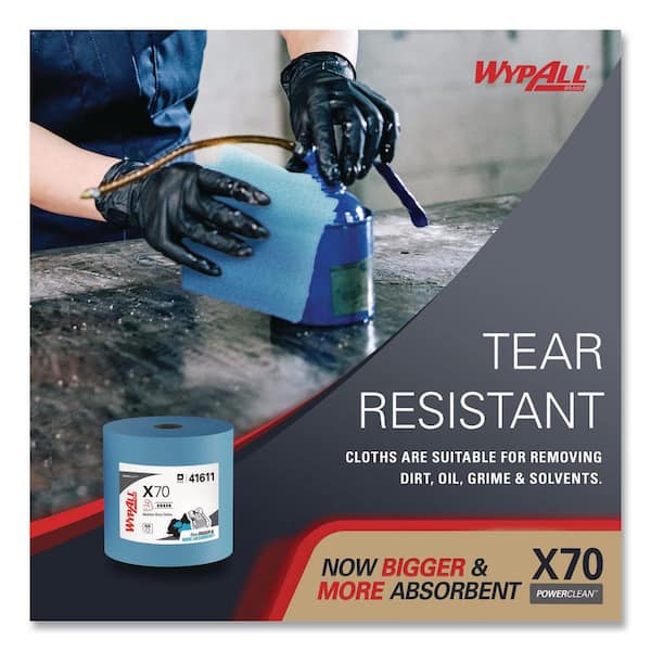 WYPALL X70 Jumbo Roll Wipers Blue 870/Roll KCC41611 - The Home Depot