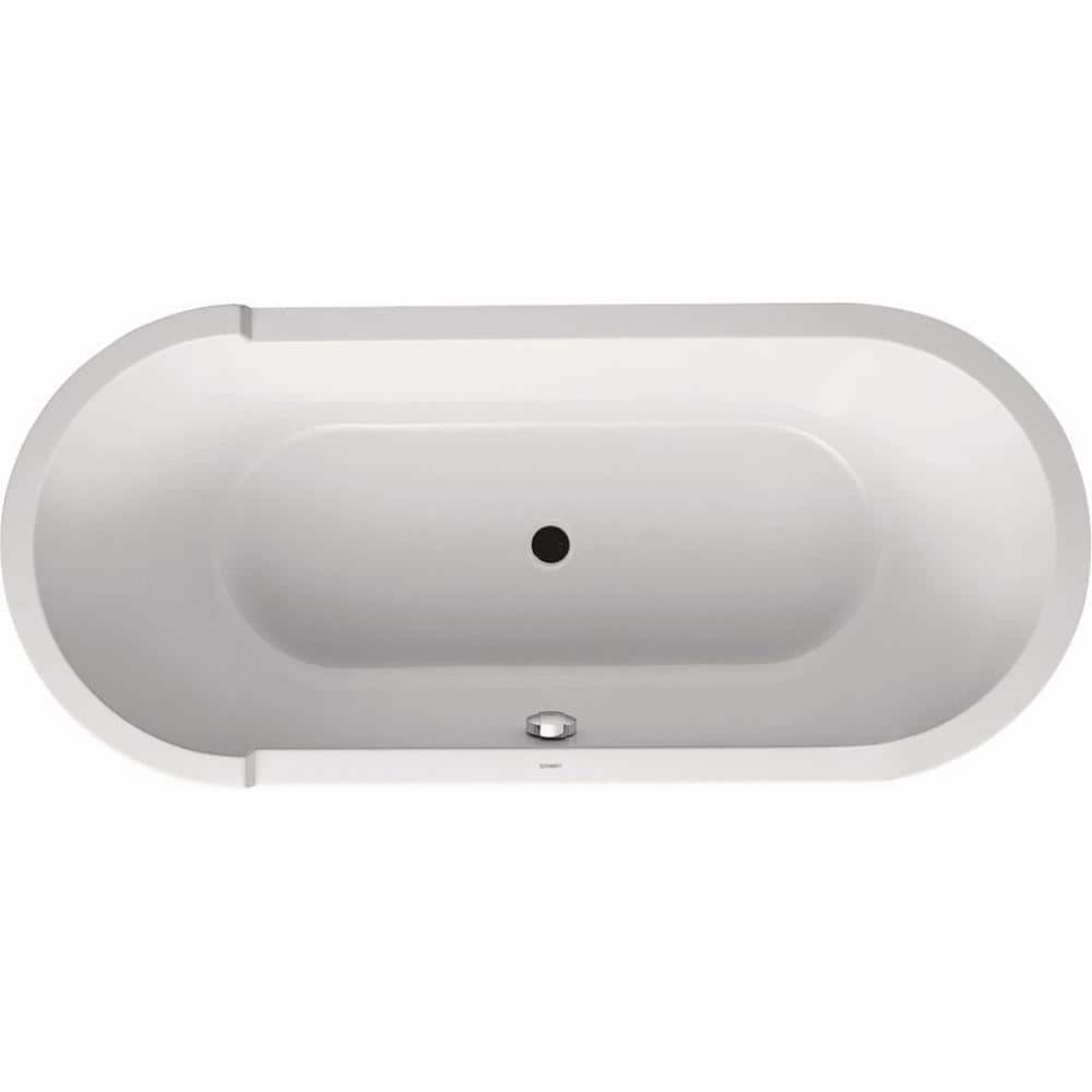 EAN 4021534269073 product image for Starck 70.875 in. Acrylic Flatbottom Bathtub in White | upcitemdb.com