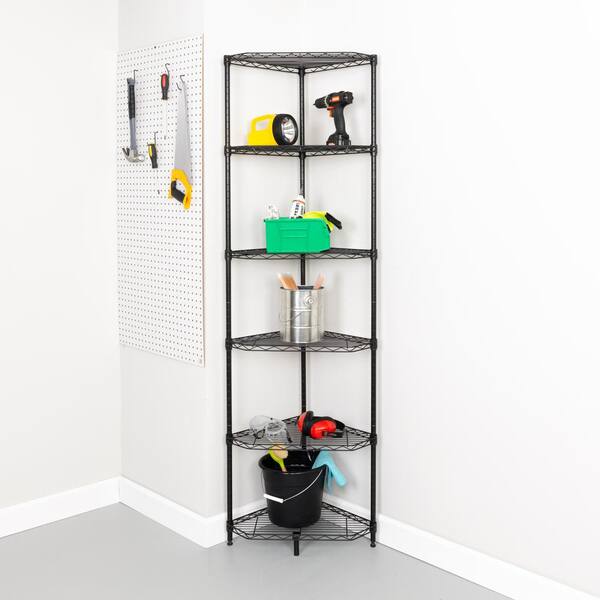 Honey Can Do Steel 22 in. W x 72 in. H x 22 in.D 6-Tier Triangle