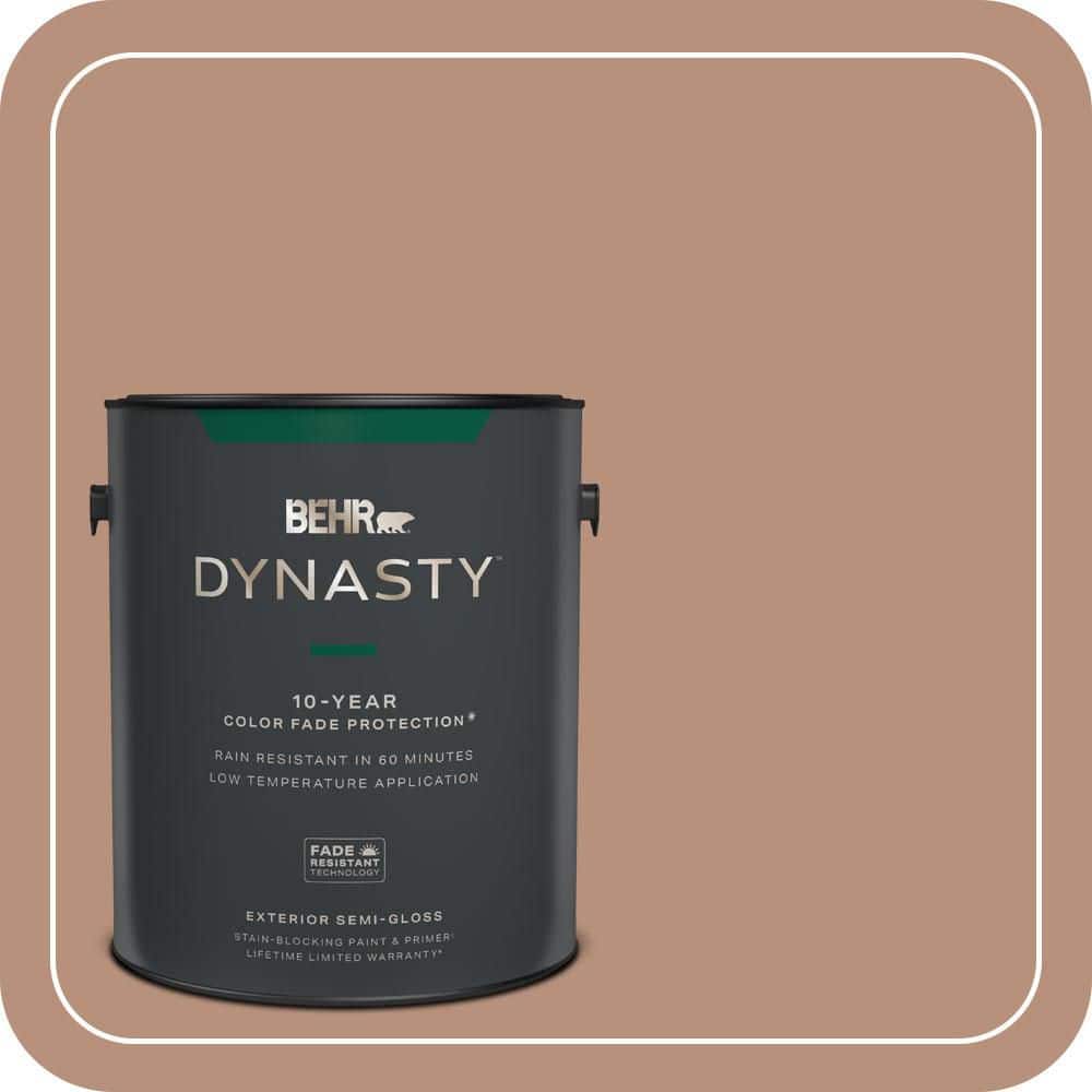 1 gal. #BIC-16 Brandied Pears Semi-Gloss Enamel Exterior Stain-Blocking Paint & Primer price history on PriceWatchPro