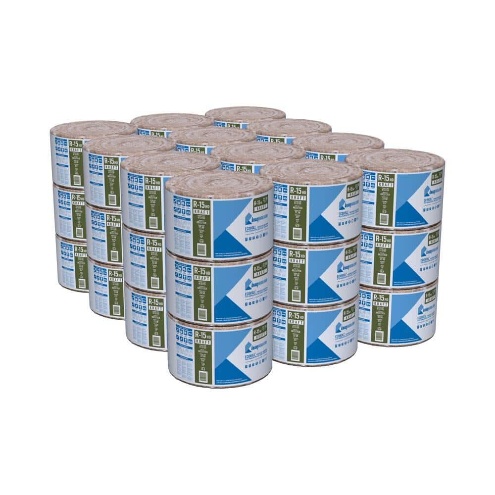 Knauf Insulation R 15 Kraft Faced Fiberglass Insulation Roll 15 in. x