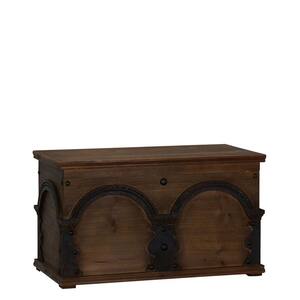 12.5 in. x 24 in. Brown Arch Trunk