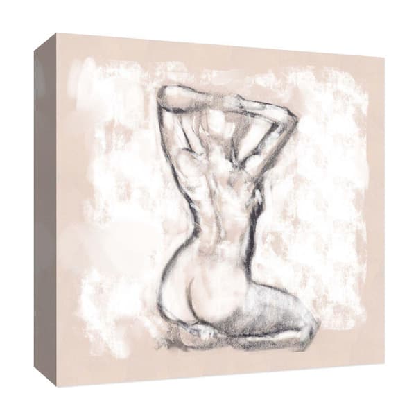 PTM Images "Woman Without a Mask'' Abstract Canvas Wall Art 15 in. x 15 in.