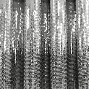 Night Sky Black/White Polyester 100% Lined 42 in. W x 84 in. L Blackout Curtain (Single Panel)