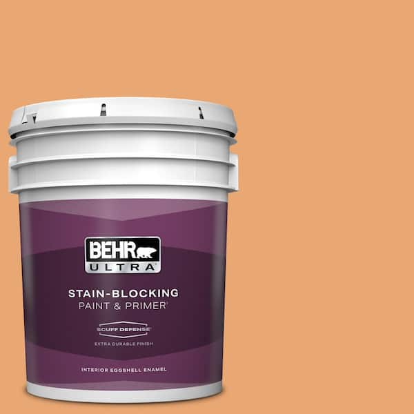 BEHR ULTRA 5 gal. #M230-5 Sweet Curry Extra Durable Eggshell Enamel Interior Paint & Primer