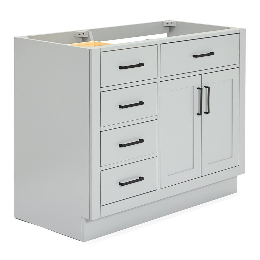 Hepburn 42'' Gray Freestanding Single Vanity Base