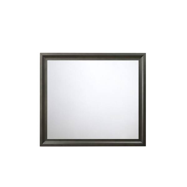 Acme Furniture Soteris Antique Gray Mirror 26544 The Home Depot