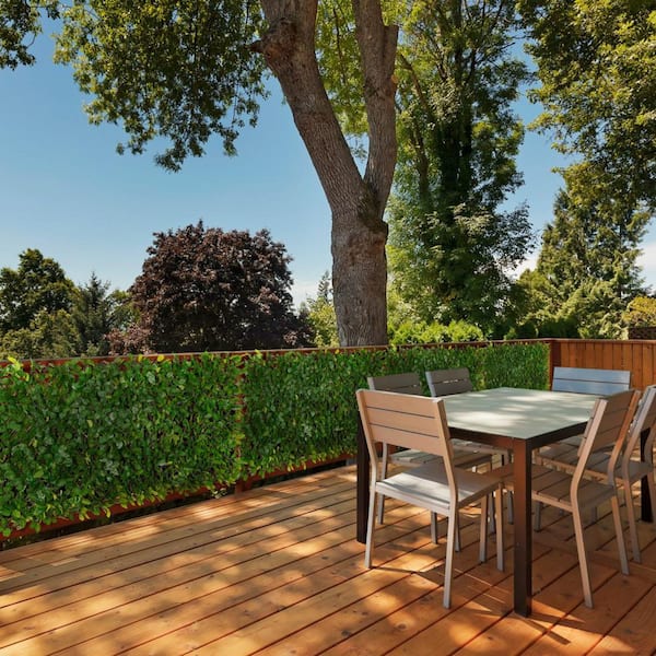 Vigoro 36 in. Green Artificial PVC Expandable Trellis 36 in. x 72