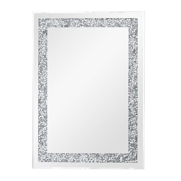 KOHROS 19.7 in. W x 27.6 in. H Rectangle Framed Crystal Decorative