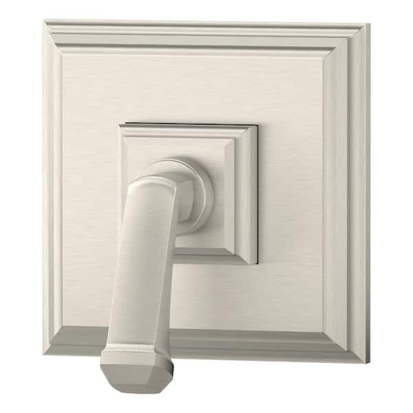 Symmons Oxford Lever 1-Handle Wall-Mounted Diverter Trim Kit in Satin Nickel (Valve Included)