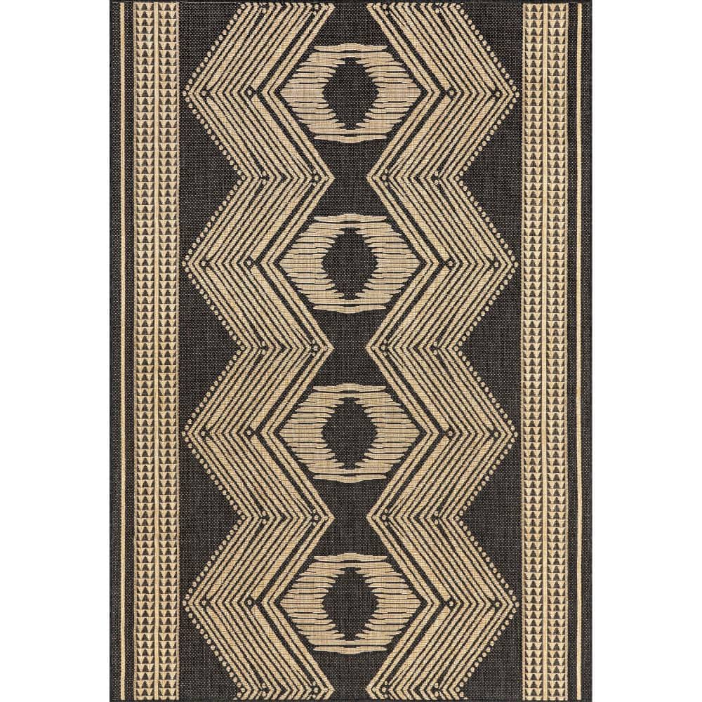 Ranya Tribal Dark Gray 7 ft. x 9 ft. Indoor/Outdoor Area Rug price history on PriceWatchPro