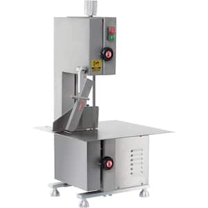Hakka Bone Saw Machine, Electric Butcher Bandsaw Countertop Meat Saw Commercial Bone Cutter Stainless Steel, 1HP/120V
