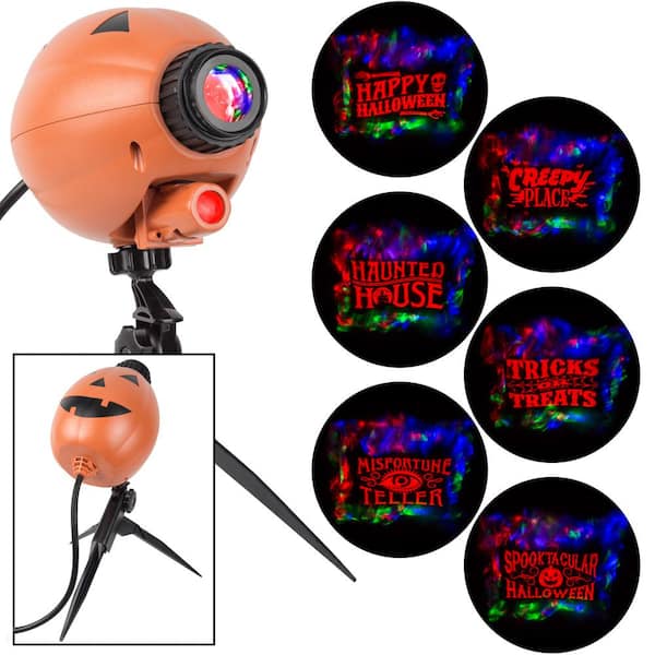 LightShow Ghoulish 6 Slides Halloween Light Projector