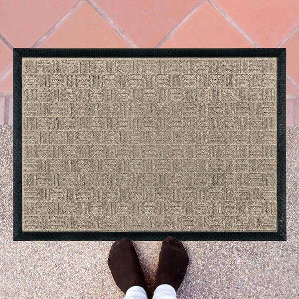 Doortex Ribmat Entrance Mat, Brown-48 in. x 72 in.