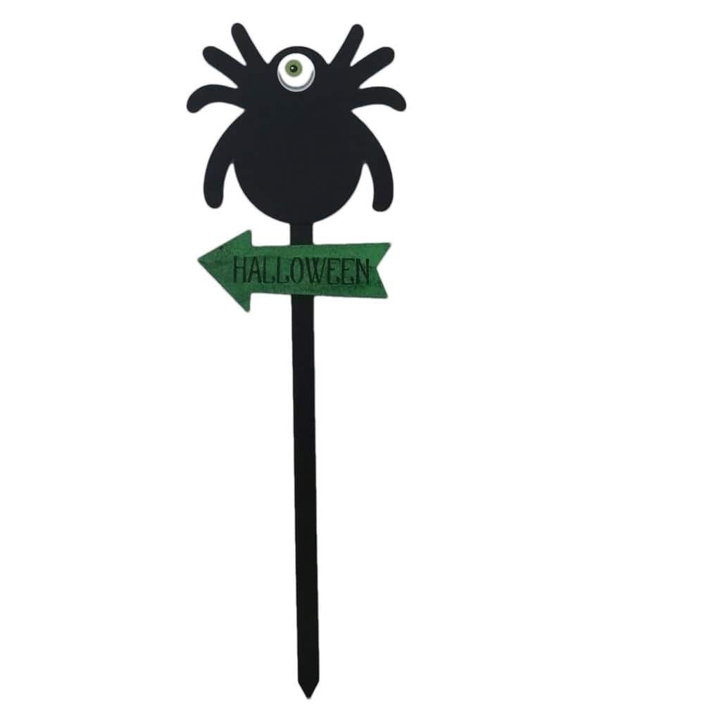 Home Accents Holiday 36 in. Halloween Spider Yard Stake 22SG74174 The