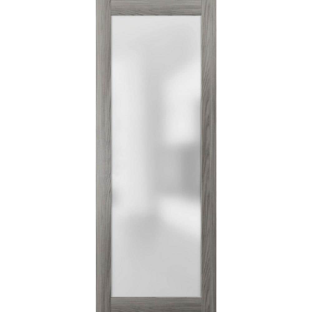 28 in. x 96 in. Solid Wood Frosted Glass Ginger Ash Interior Door Slab price history on PriceWatchPro