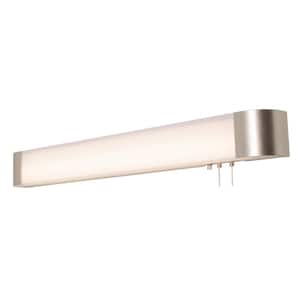 Allen 60-Watt 1-Light Satin Nickel Integrated LED Bath Vanity Light Bar