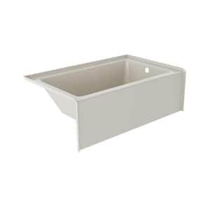 SIGNATURE 60 in. x 36 in. Soaking Bathtub with Right Drain in Oyster