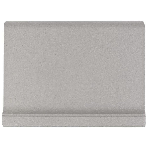 Merola Tile Quarry Cove Base Grey 4-1/2 in. x 5-7/8 in. Matte Ceramic Floor and Wall Tile Trim