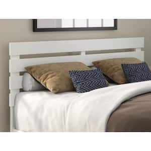 Oxford Queen Headboard with USB Turbo Charger in White