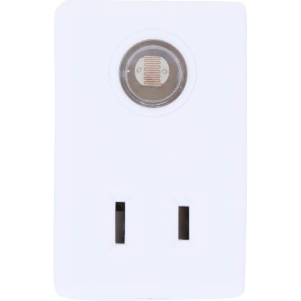 White Indoor Plug-In Light Control with Timer