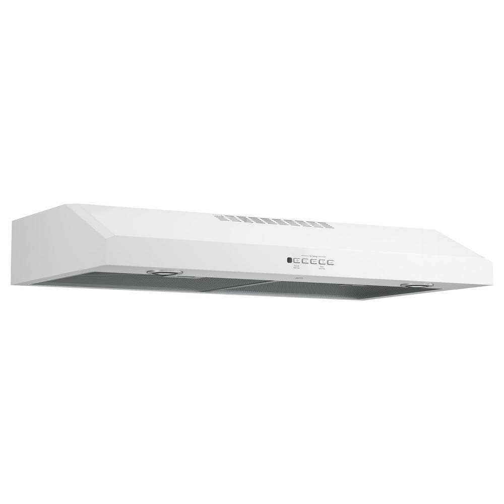 GE 36 in. Over the Range Convertible Range Hood in White JVX5360DJWW