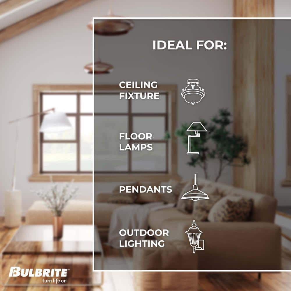 Amber Iceberg Antique Dimmable LED Edison Bulb, 60 Watt Equivalent