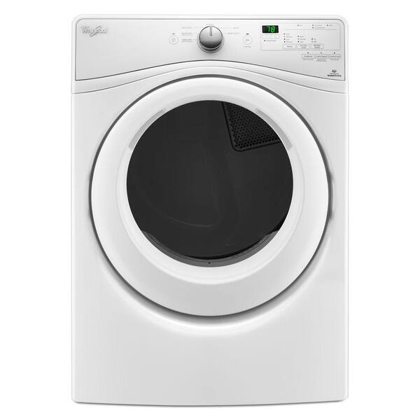 Whirlpool 7.4 cu. ft. 120 Volt Stackable White Gas Vented Dryer with Advanced Moisture Sensing