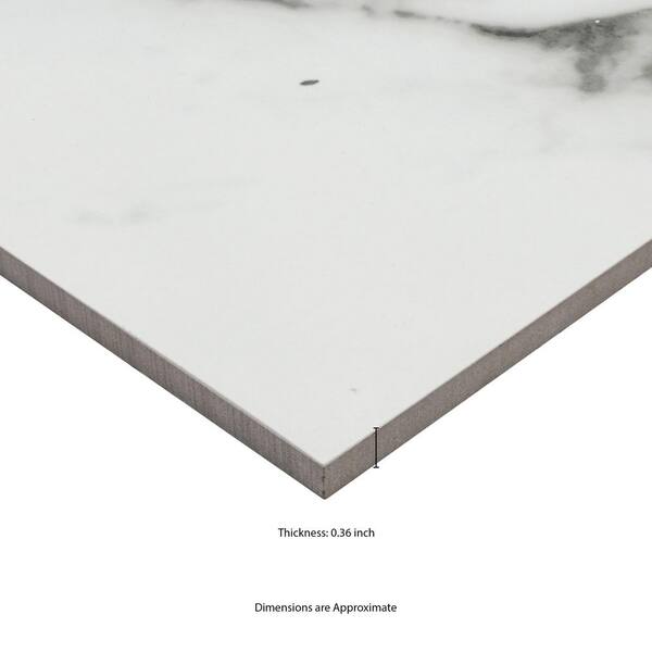 MSI Donatello 16 in. x 32 in. Polished Porcelain Marble Look Floor