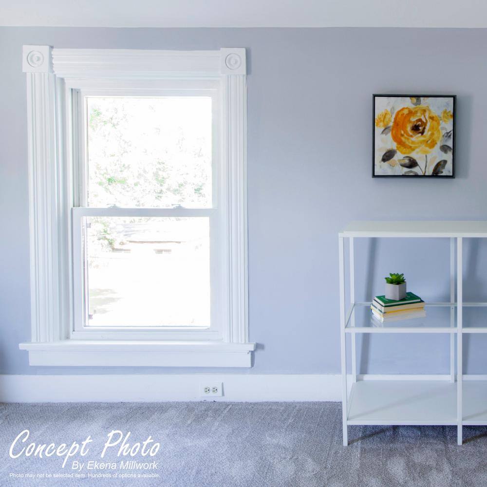 White PVC Standard Foster Plinth Block Moulding