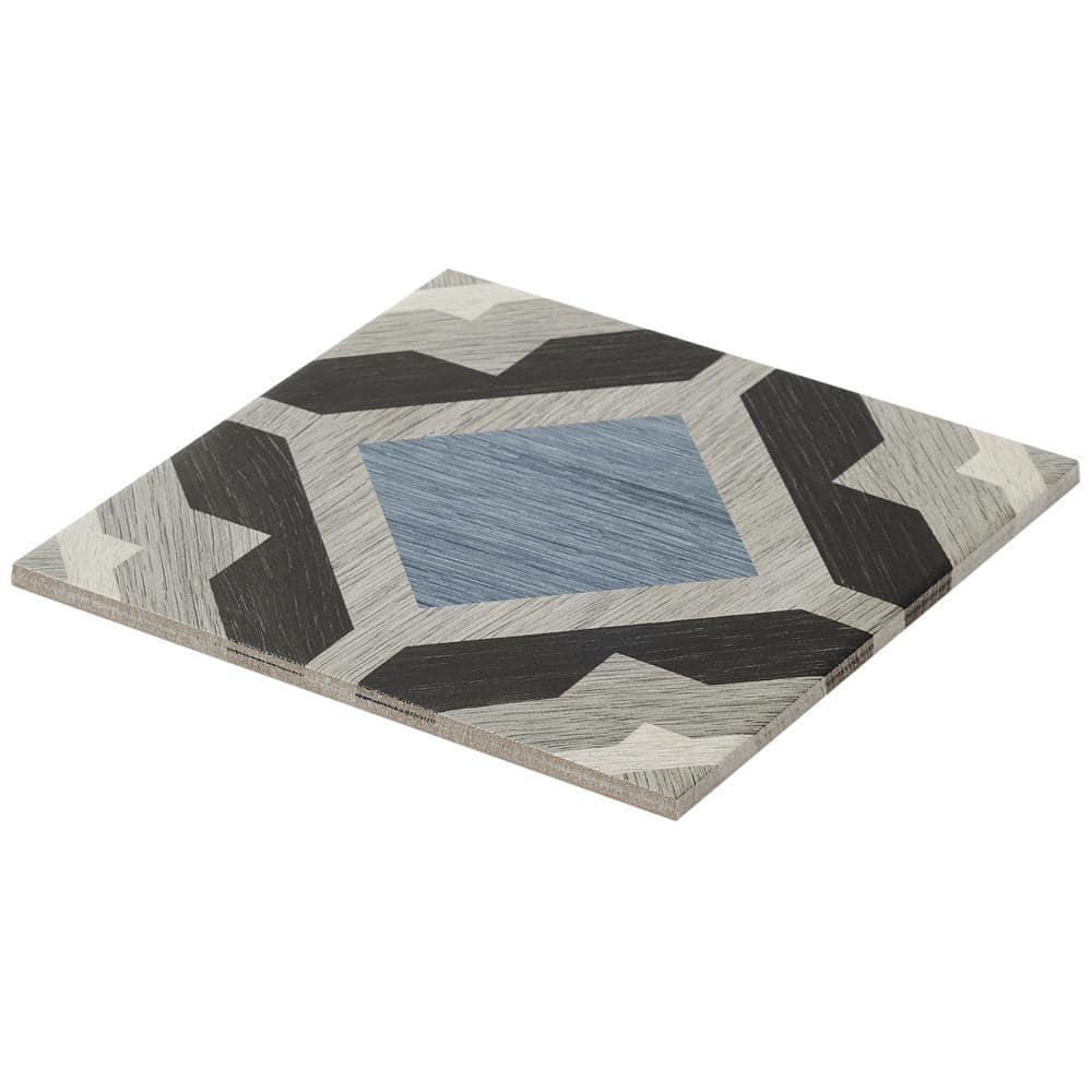 Ventura Starwood 8" x 8" Multicolor Matte Porcelain Tile