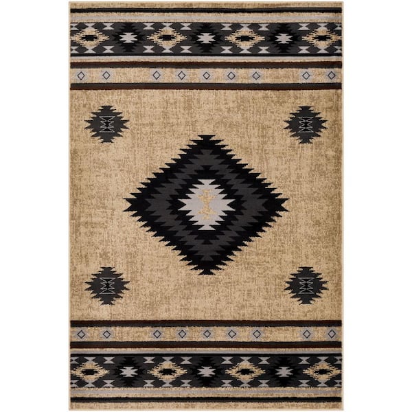 Livabliss Sora Beige 6 ft. 7 in. x 9 ft. 6 in. Area Rug