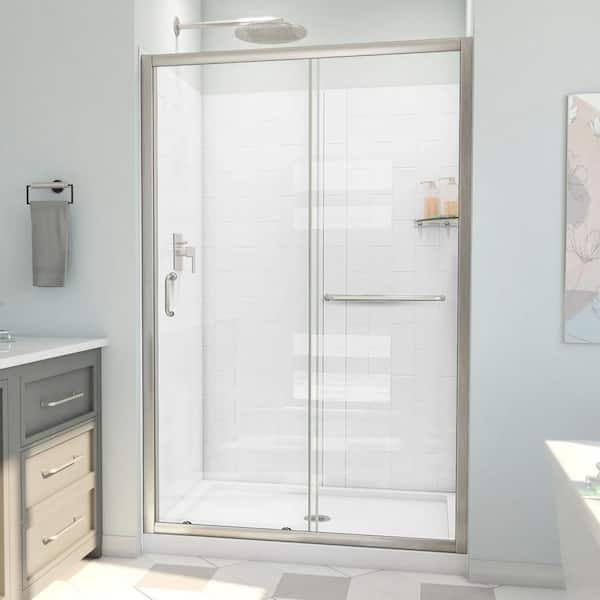 DreamLine Infinity-Z 48 in. W x 78-3/4 in. H Sliding Shower Door Base ...