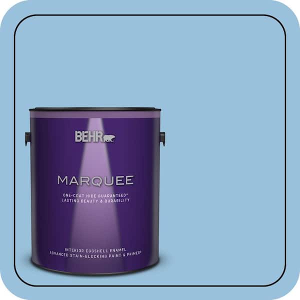 BEHR MARQUEE 1 gal. #M520-3 Charismatic Sky One-Coat Hide Eggshell Enamel Interior Paint & Primer