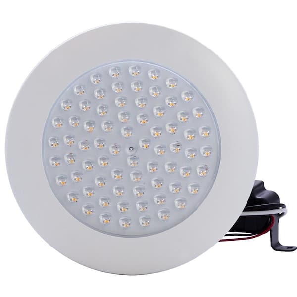 Unbranded 6 in. 13-Watt LED 30-Degree Beam Dimmable Downlight Cathedral Ceiling Flush Mount 2700K White Trim (1-Pack)