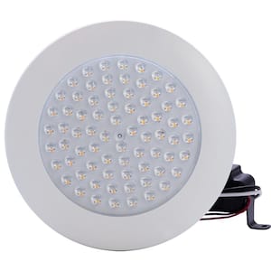 CSE Inc. 6 in. 13-Watt LED 30° Beam Angle Dimmable Downlight Cathedral Ceiling Flush Mount 5000K White Trim (1-Pack)