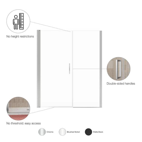 MAAX Manhattan 57 in. to 59 in. W in. x 68 in. H Frameless