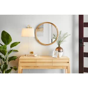 Garay 13 in. 1-Light Aged Brass, White Accent Wall Sconce