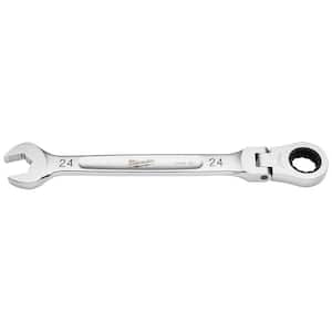 24 mm Flex Head Ratcheting Combination Wrench