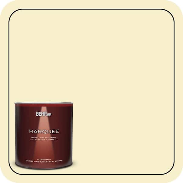 BEHR MARQUEE 1 qt. #ECC-11-1 Daybreak Sun Matte Interior Paint & Primer