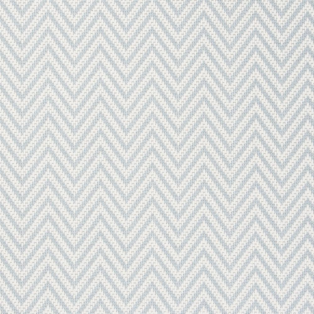 Light Blue Chevron 8' x 10' Synthetic Indoor/Outdoor Rug