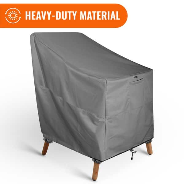 KHOMO GEAR Grey Outdoor Patio Furniture Chair Cover
